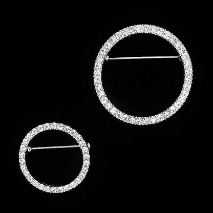 Round Crystal Brooch – Eyeglasses Pin Holder