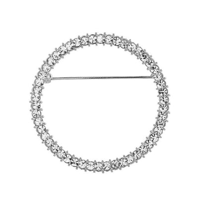 Round Crystal Brooch – Eyeglasses Pin Holder