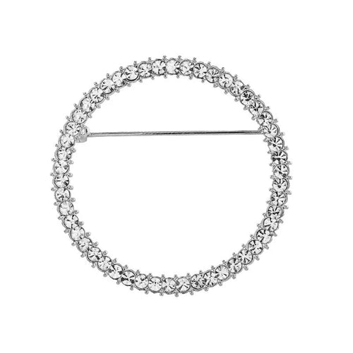 Round Crystal Brooch – Eyeglasses Pin Holder